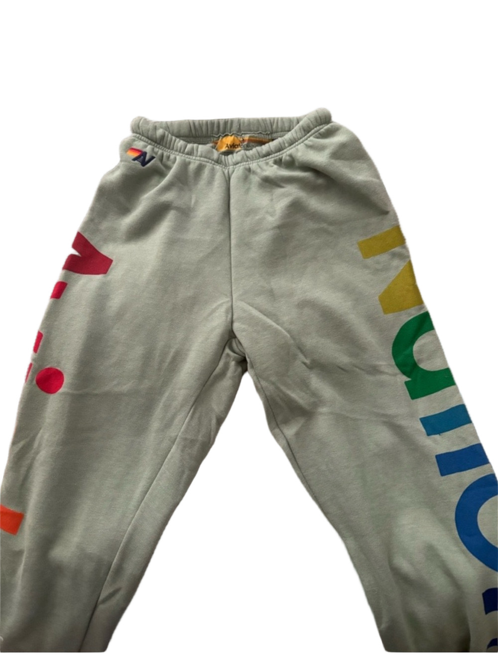 Aviator Nation Sweatpants, Green / Sage | Size Small - Picture 3 of 6